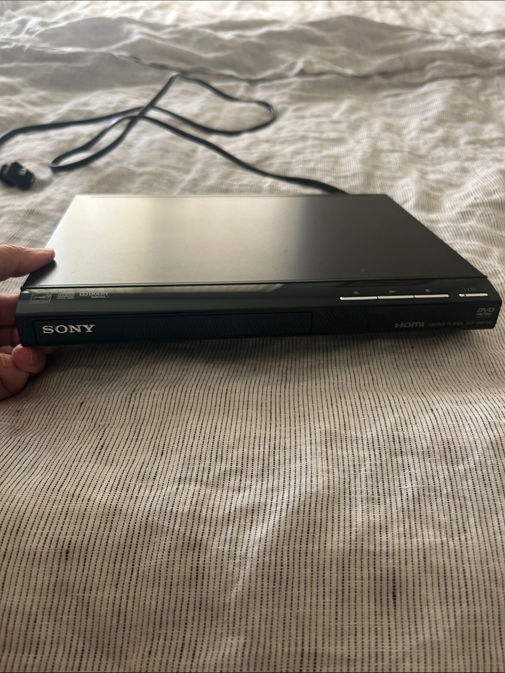 Sony Black Slim DVD Player with HDMI Output